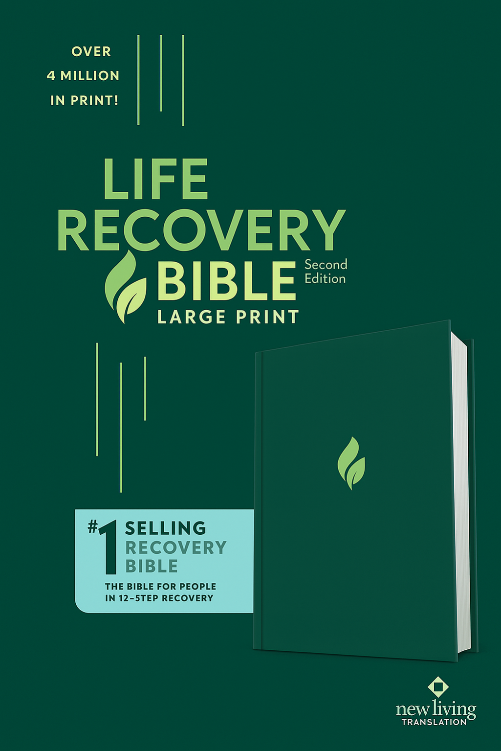 Life Recovery Bible NLT Large Print Red Letter Supply