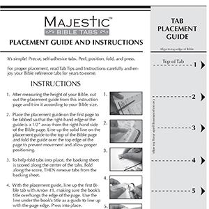Majestic(tm) Bible Tab Sets