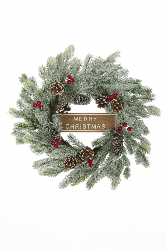 Decorated Wreath - Merry Christmas
