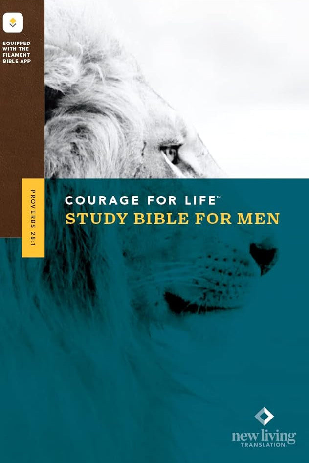 NLT Courage for Life Study Bible for Men, Filament Enabled