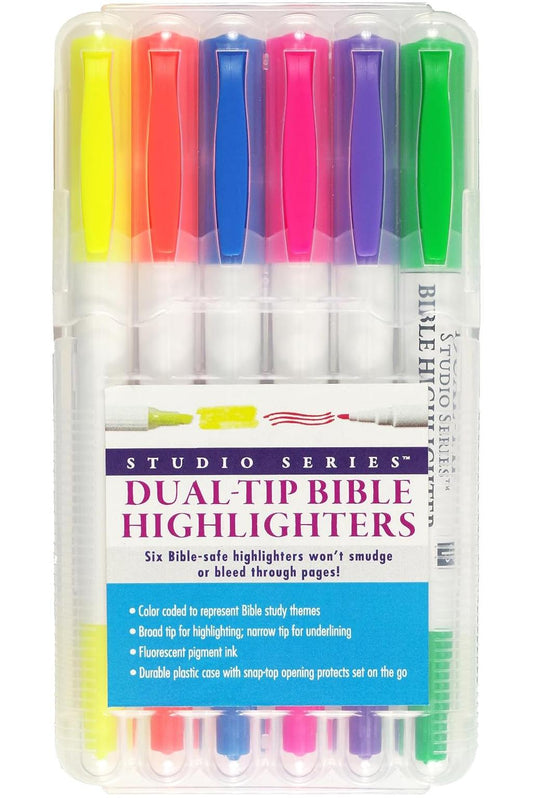 Studio Series Dual-Tip Bible Highlighters (6-Pack)